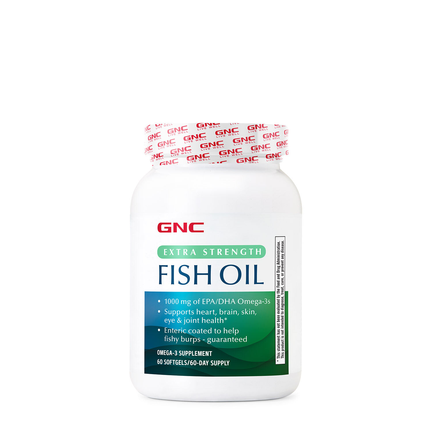 Extra Strength Fish Oil Softgels - Lemon - 60 Softgels &#40;60 Servings&#41;  | GNC